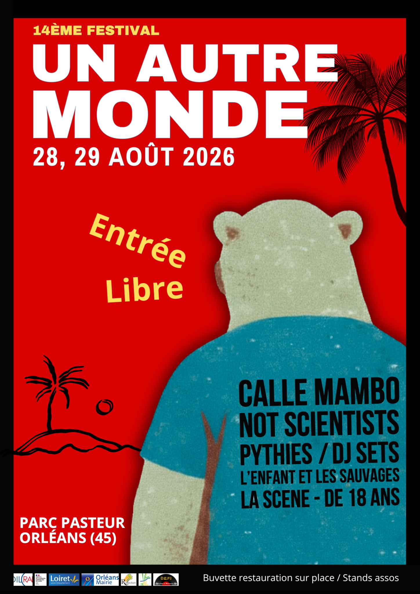 affiche officiel du festival Un Autre Monde 14 eme editions le 28 et 29 aout 2026